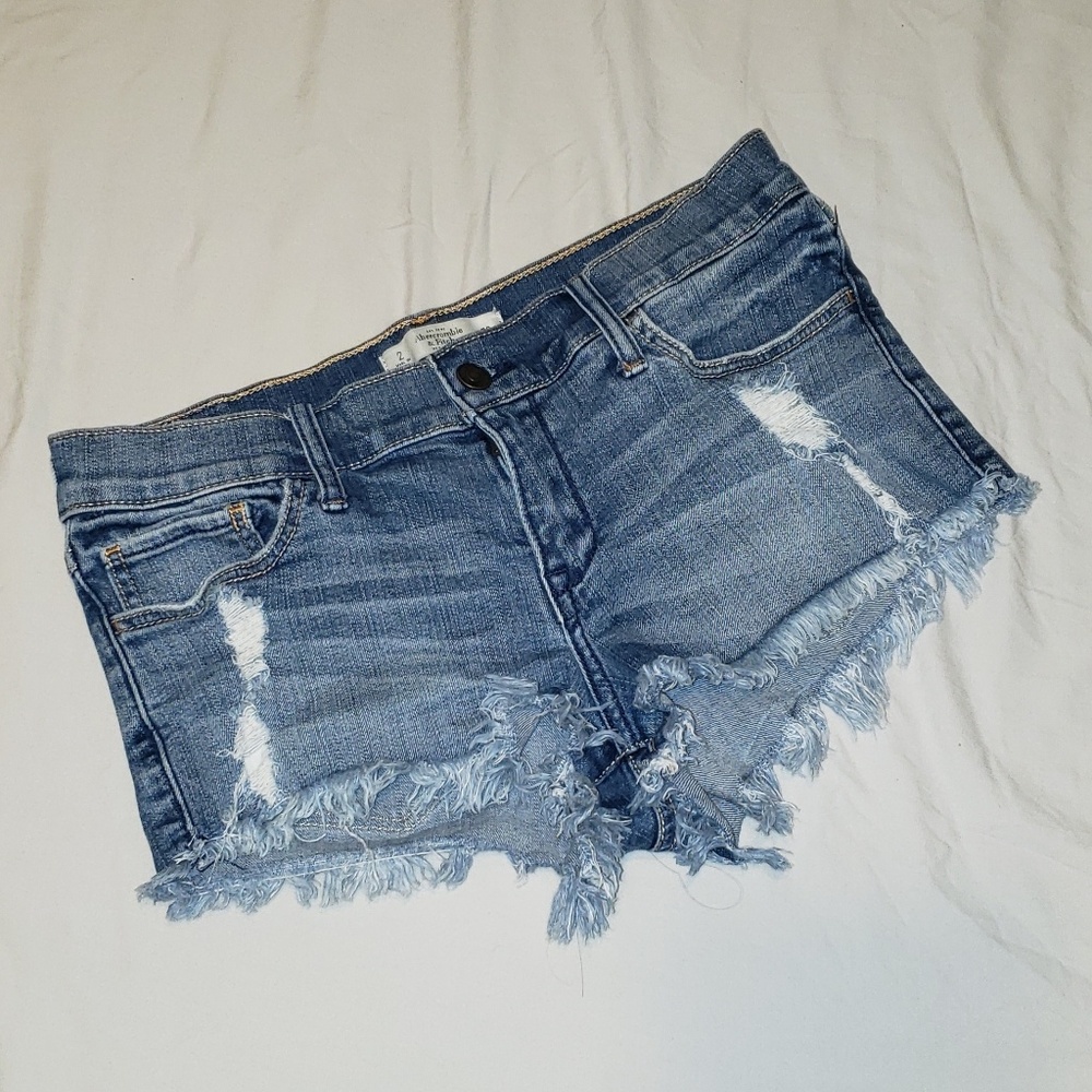 Abercrombie & Fitch Light Blue Denim shorts - Picture 1 of 4
